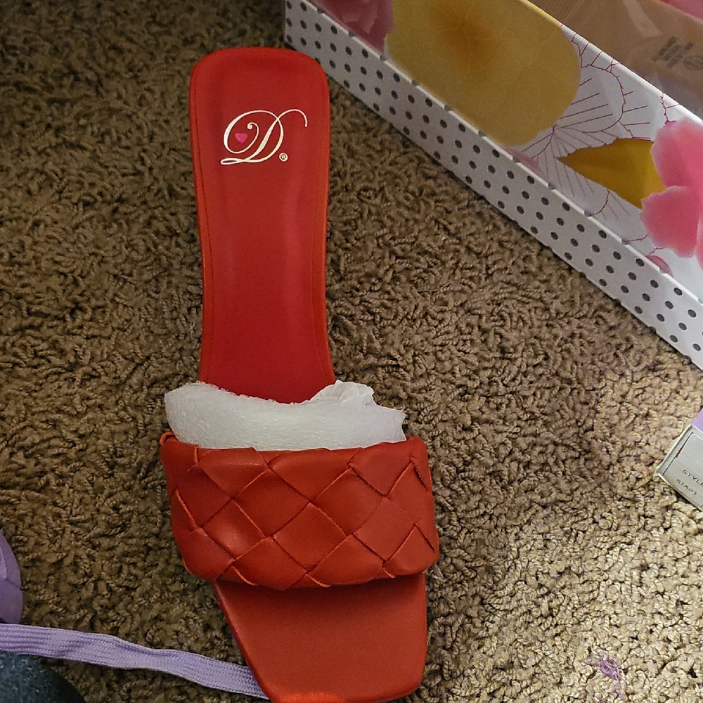 Delicious Red Woven Women's Sandals
